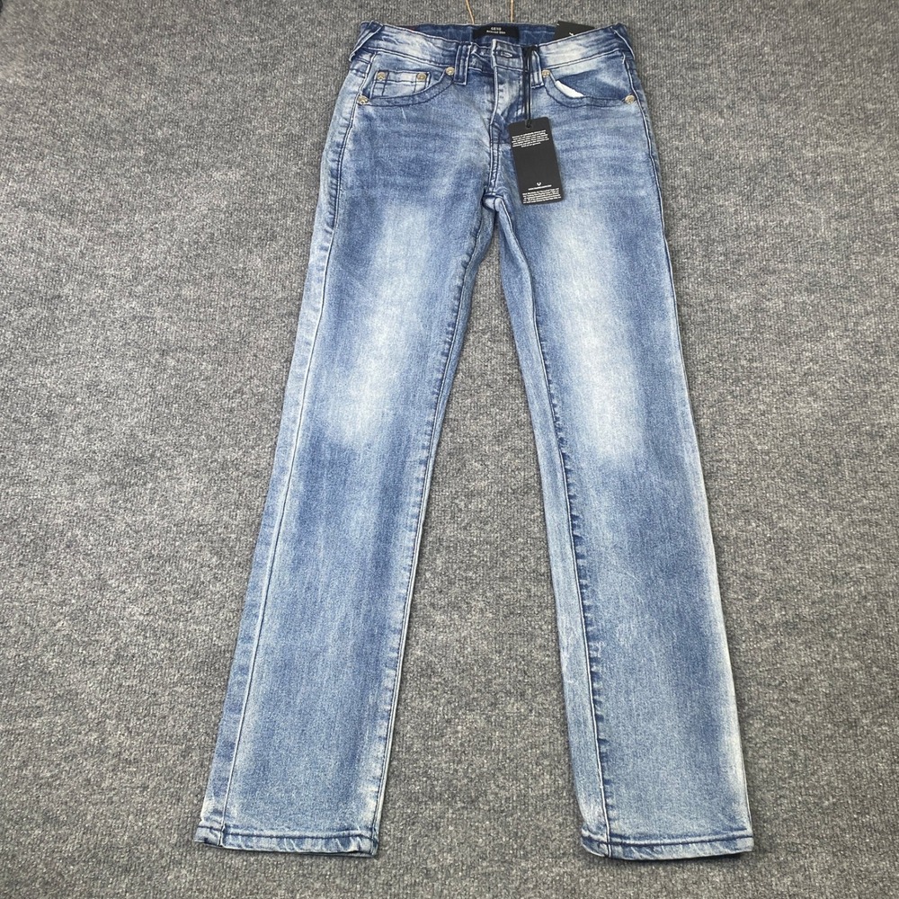 True Religion Geno Relaxed Slim Boys Jeans Light Blue Size 12 NWT
